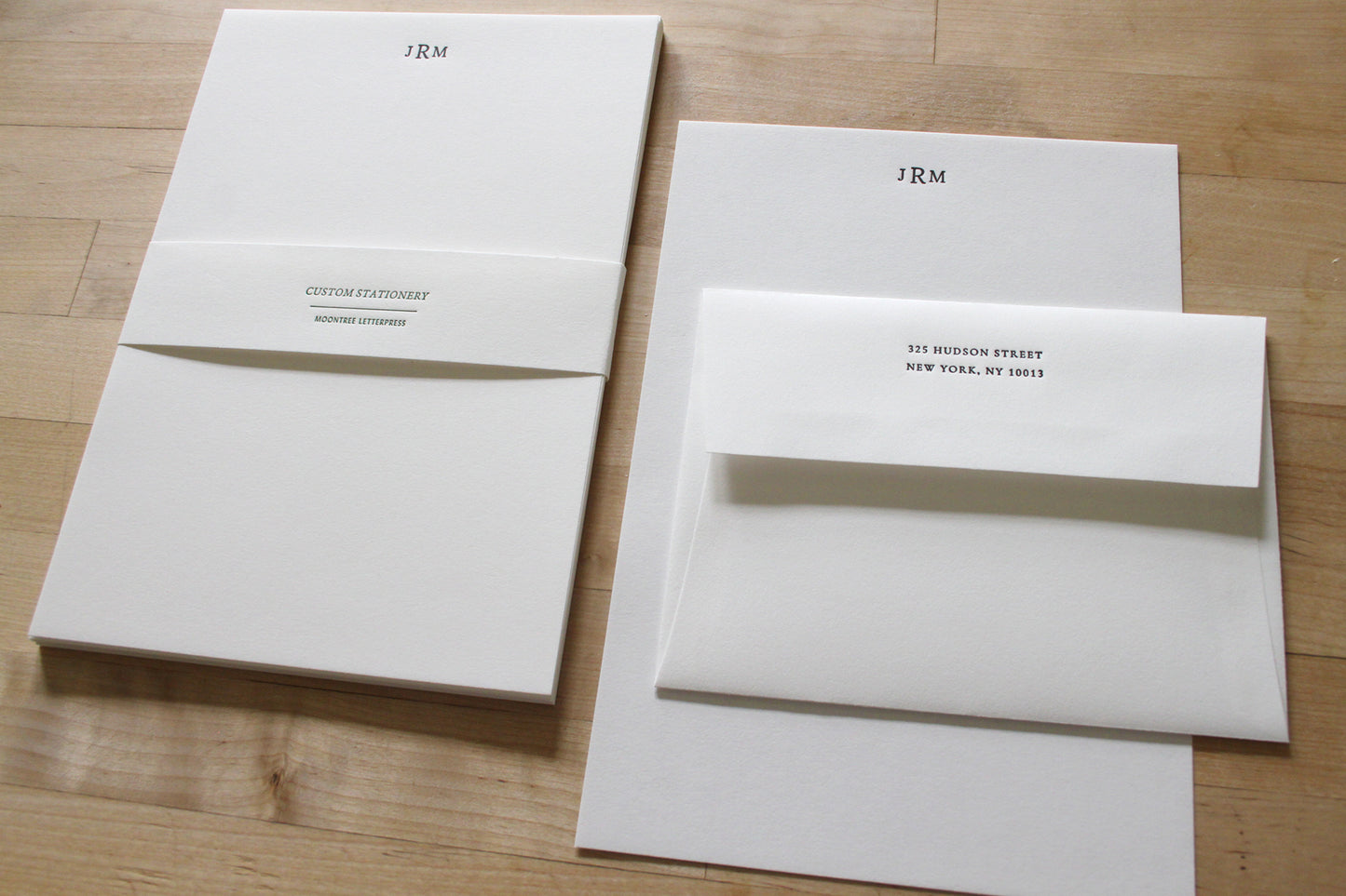 Classic Monogram - Letterpress Stationery Sheets