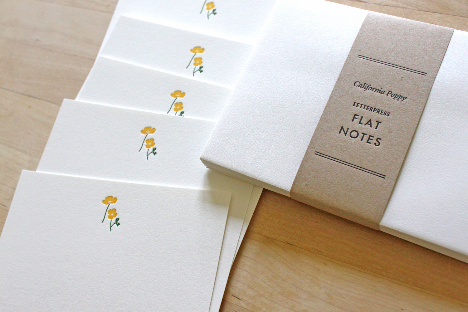 Letterpress Flat Notecards