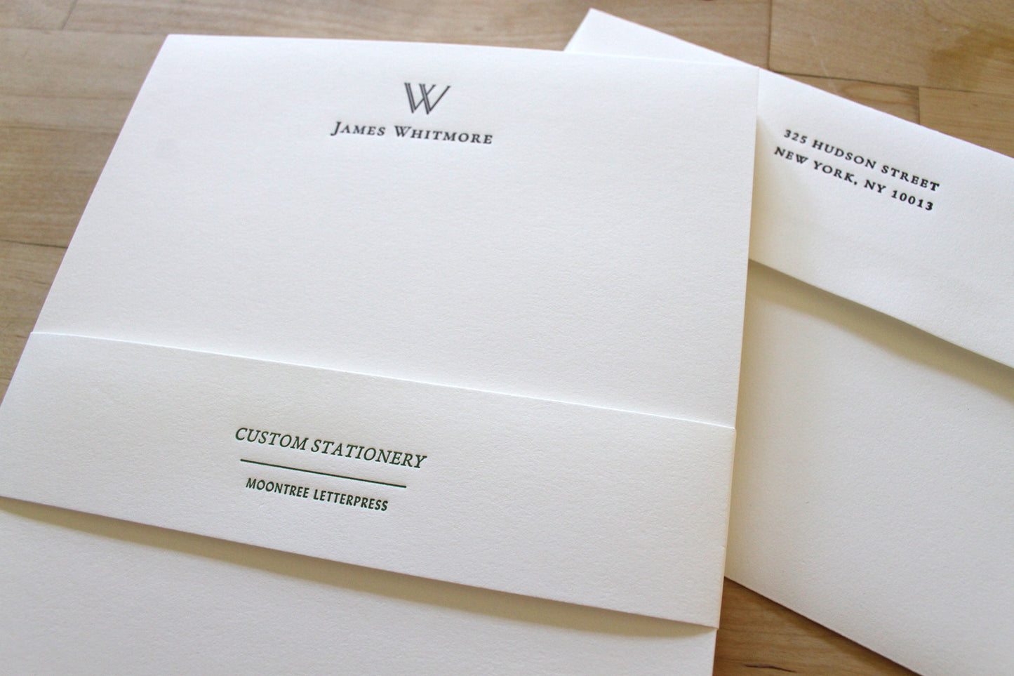 Architectural Initial - Letterpress Stationery Sheets