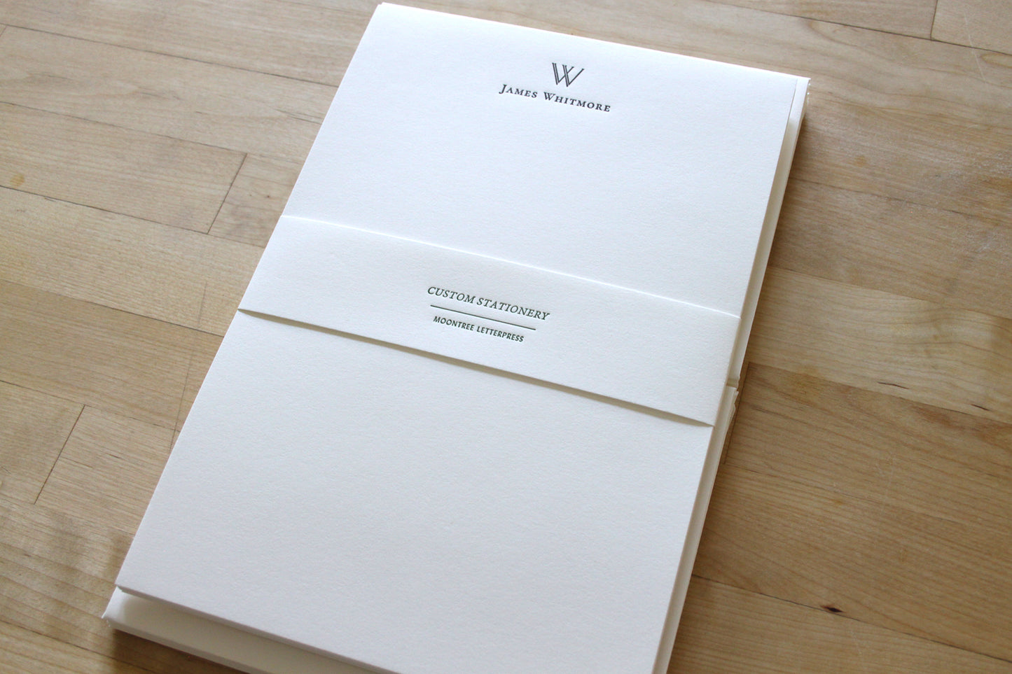 Architectural Initial - Letterpress Stationery Sheets