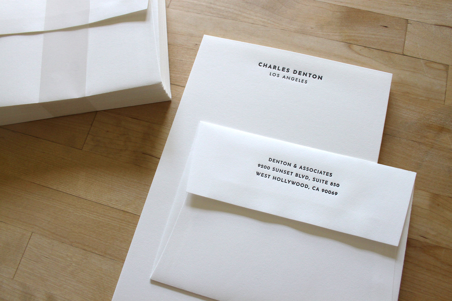 Bold Headline - Letterpress Stationery Sheets
