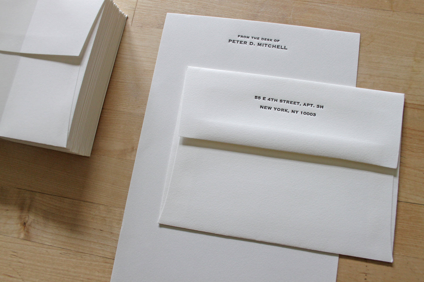 From the Desk of - Letterpress Stationery Sheets
