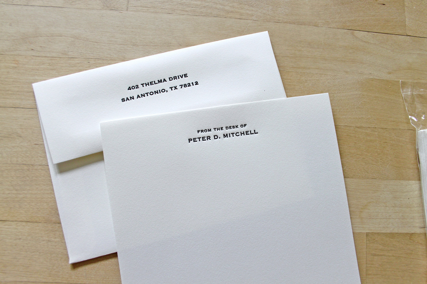 From the Desk of - Letterpress Stationery Sheets