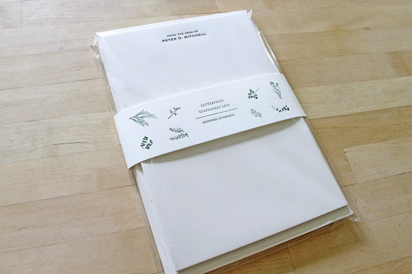 From the Desk of - Letterpress Stationery Sheets