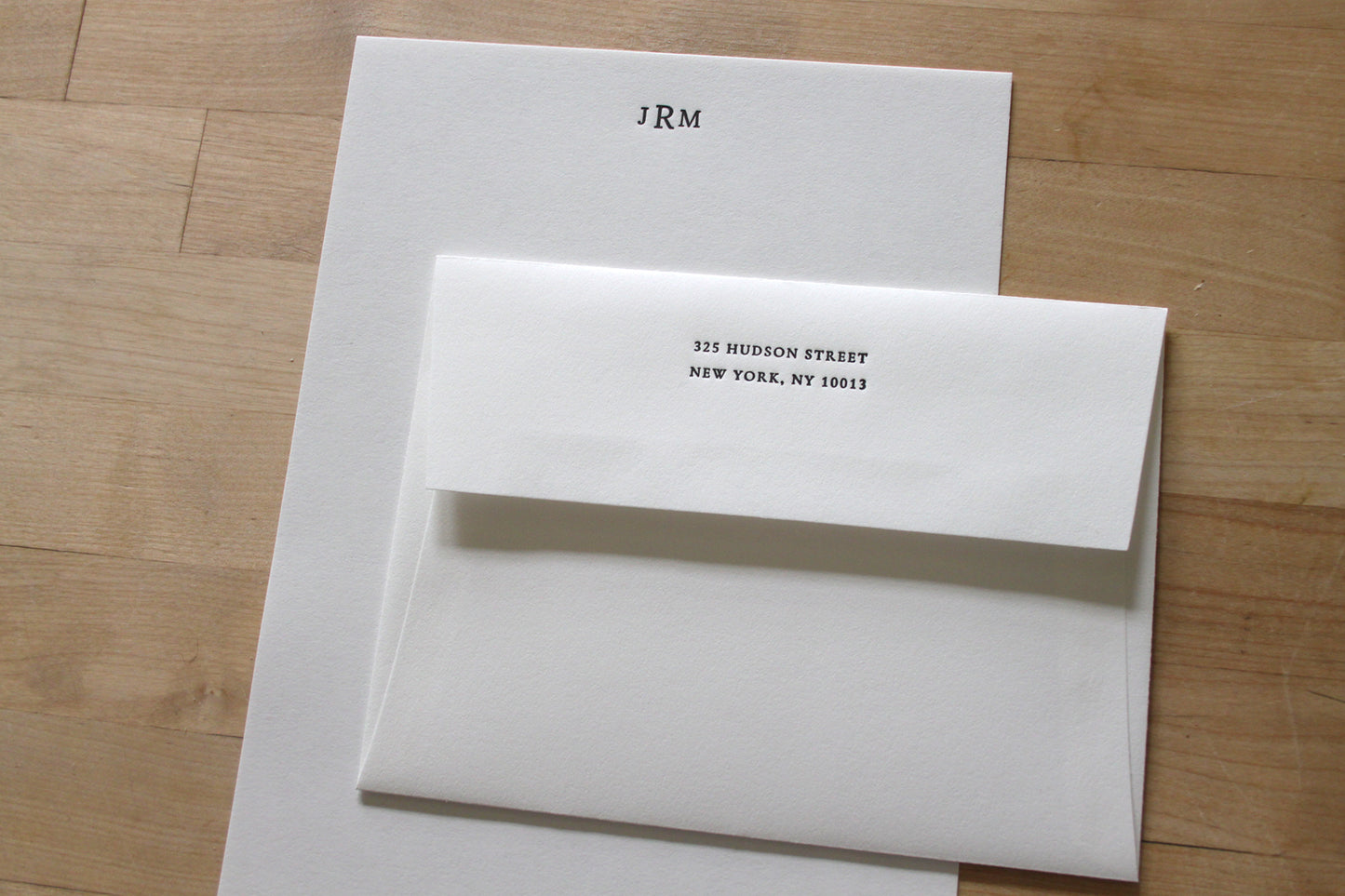 Classic Monogram - Letterpress Stationery Sheets