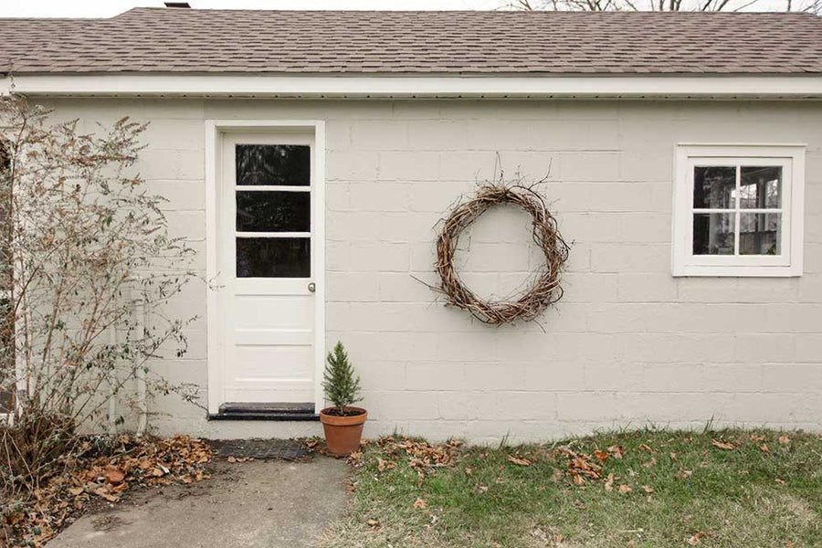 Front door of Moontree Letterpress Studio, Bucks County, PA