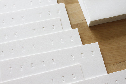 Thank You / Blind Emboss